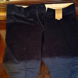 Men's Navy Corduroy Pants Burberry NWOT Size 52 US approx 33